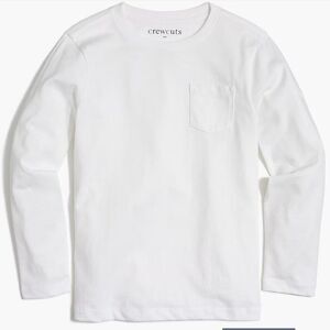 Crewcuts factory J9013 Boys' long-sleeve cotton jersey pocket tee size 14